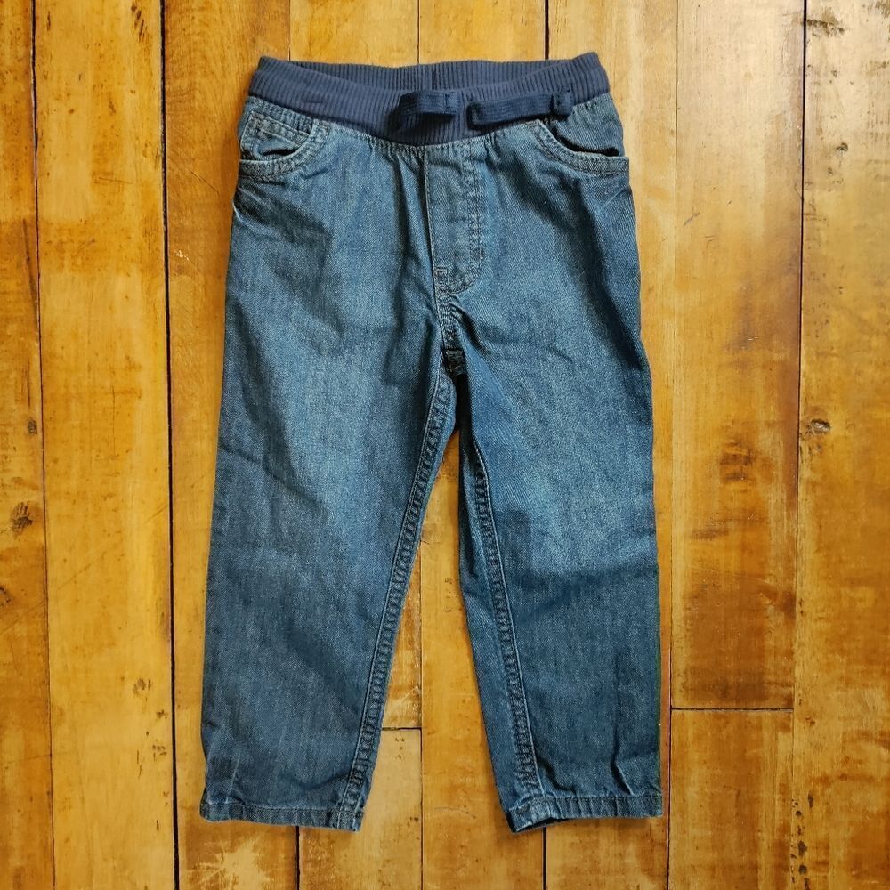 Carters 2T skinny jeans elastic waist pull on dark wash Cotton Utility